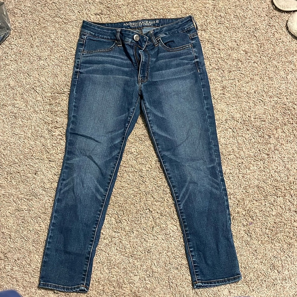 American eagle high rise jegging crop
